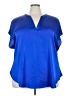 Torrid Blue Short Sleeve Blouse Size 3X Plus (3) - photo 1