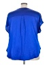 Torrid Blue Short Sleeve Blouse Size 3X Plus (3) - photo 2