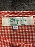 Assorted Brands Plaid Orange 3/4 Sleeve Blouse Size L - photo 7