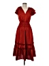 Eliza J 100% Polyester Red Casual Dress Size 6 - photo 1