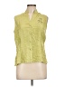 Studio 1 100% Silk Green Sleeveless Silk Top Size 10 - photo 1