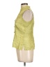 Studio 1 100% Silk Green Sleeveless Silk Top Size 10 - photo 5