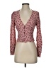 Lulus Pink Long Sleeve Blouse Size S - photo 1