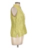 Studio 1 100% Silk Green Sleeveless Silk Top Size 10 - photo 4