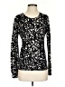 Ann Taylor Factory Animal Print Black Pullover Sweater Size S - photo 1