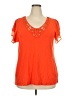 Torrid Orange Short Sleeve Top Size 2X Plus (2) - photo 1