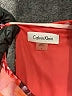 Calvin Klein 100% Polyester Print Orange Cocktail Dress Size 6 - photo 7