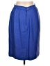 Doncaster Collection 100% Silk Solid Blue Silk Skirt Size 12 - photo 2