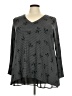 Michel Studio Gray 3/4 Sleeve Blouse Size 3X - photo 1