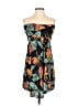 Volcom 100% Viscose Tropical Black Cocktail Dress Size S - photo 1