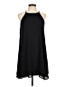 Pink Rose 100% Polyester Solid Black Casual Dress Size M - photo 1