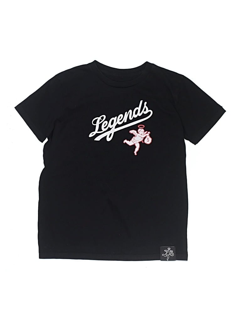 Pre-owned Majestic Kids' Short Sleeve T-shirt In Black