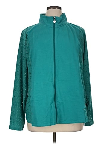 Susan Graver Zip Up Hoodie (view 1)