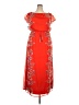City Studio 100% Polyester Floral Orange Cocktail Dress Size XXL - photo 1