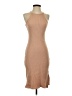 Lush Solid Tan Cocktail Dress Size S - photo 1