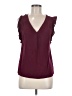 ModCloth 100% Rayon Burgundy Sleeveless Blouse Size M - photo 1