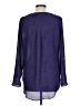 Apt. 9 100% Polyester Purple Long Sleeve Blouse Size L - photo 2