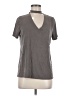 Lavender Fields Gray Short Sleeve Top Size M - photo 1