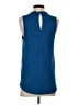 Ann Taylor LOFT 100% Polyester Blue Sleeveless Blouse Size S - photo 2