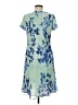 Coldwater Creek 100% Polyester Print Blue Casual Dress Size 8 - photo 2