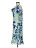 Coldwater Creek 100% Polyester Print Blue Casual Dress Size 8 - photo 5