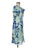 Coldwater Creek 100% Polyester Print Blue Casual Dress Size 8 - photo 4
