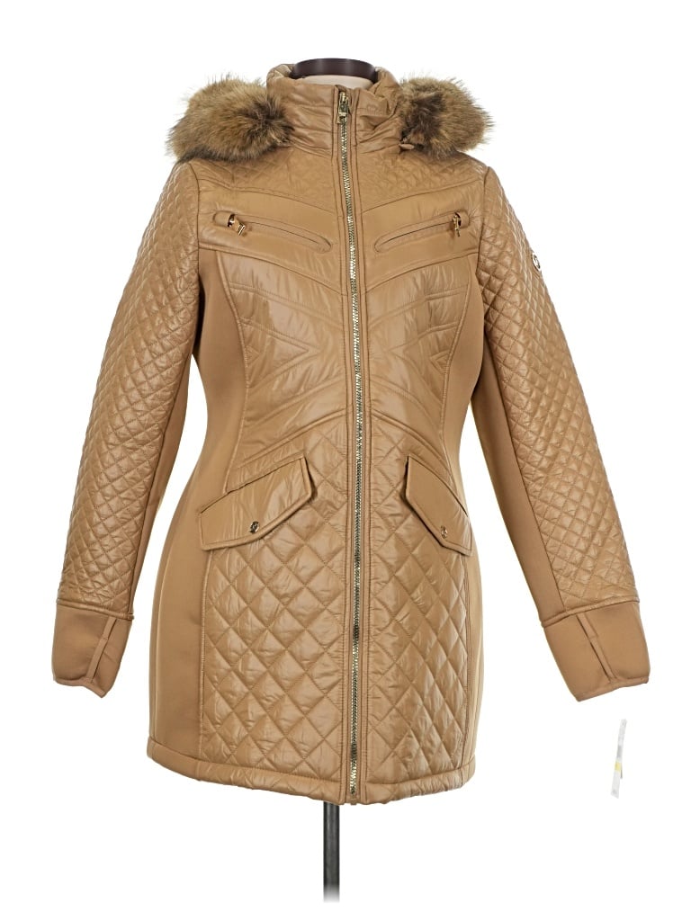 Pre-owned Michael Michael Kors Coat In Gold