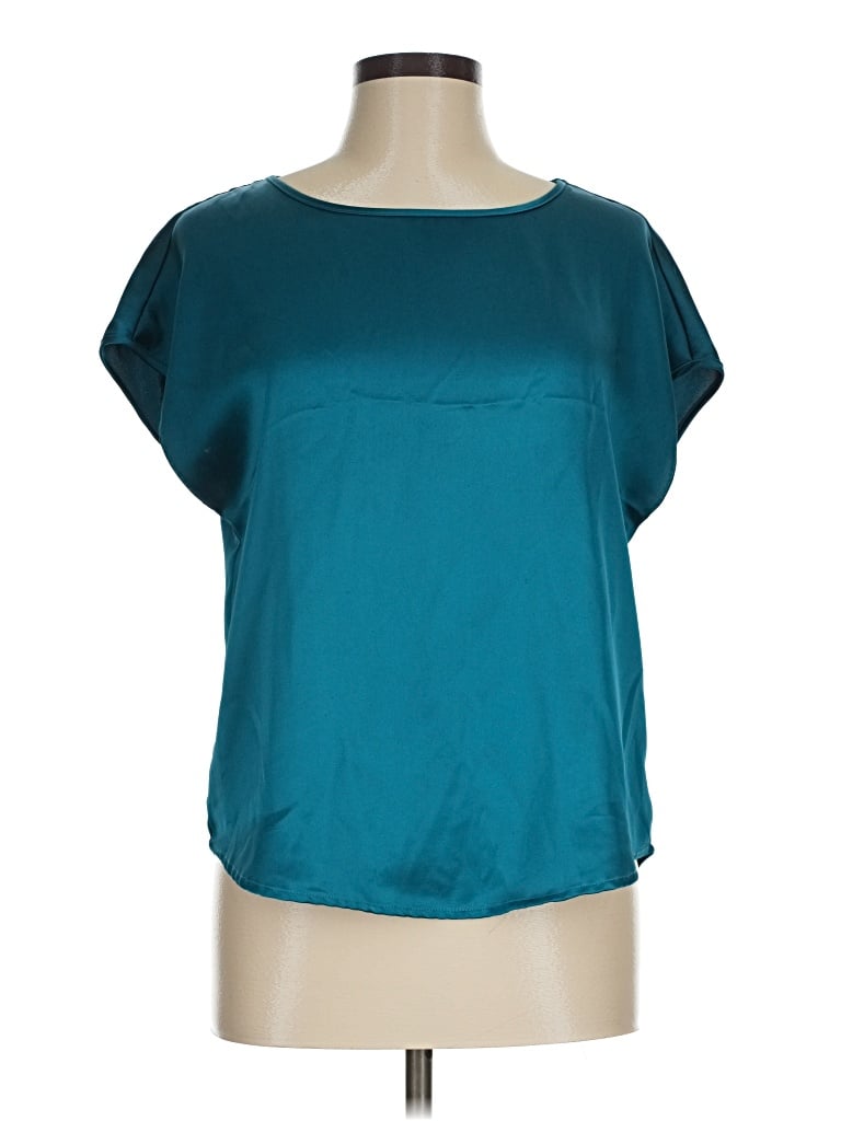 Pre-owned Nicole Miller Active T-shirt In Teal
