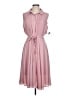 dip 100% Polyester Solid Pink Casual Dress Size L - photo 1