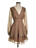 Japna Animal Print Brown Cocktail Dress Size S - photo 1