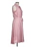 dip 100% Polyester Solid Pink Casual Dress Size L - photo 4
