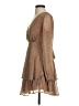 Japna Animal Print Brown Cocktail Dress Size S - photo 5