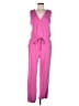 Skies Are Blue Solid Pink Jumpsuit Size M - photo 1