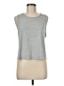 Runway 100% Polyester Silver Sleeveless T-Shirt Size M - photo 1