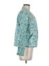 dRA Los Angeles 100% Cotton Print Teal Jacket Size M - photo 4