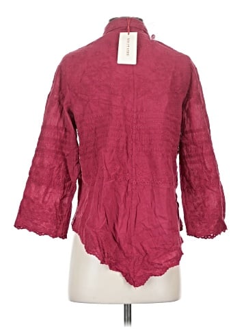 Solitaire 3/4 Sleeve Button-Down Shirt (view 2)
