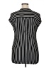 Max Studio Stripes Black Short Sleeve Blouse Size XL - photo 2