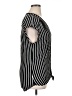 Max Studio Stripes Black Short Sleeve Blouse Size XL - photo 4