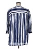 Anne Carson 100% Rayon Stripes Blue 3/4 Sleeve Blouse Size 1X - photo 2