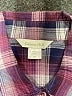 Garnet Hill 100% Cotton Plaid Maroon Purple Long Sleeve Button-Down Shirt Size 00 (petite) - photo 7