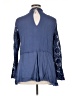 Indigo Thread Co. 100% Rayon Blue 3/4 Sleeve Blouse Size XL - photo 2