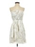 Express 100% Polyester Paisley Ivory Cocktail Dress Size 4 - photo 1
