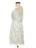 Express 100% Polyester Paisley Ivory Cocktail Dress Size 4 - photo 5