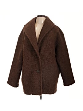 Madewell Pebbled Faux Shearling Shawl Collar Coat (view 1)