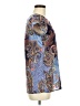 Japna 100% Polyester Paisley Blue Short Sleeve Blouse Size M - photo 4