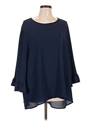 Bobeau 3/4 Sleeve Blouse (view 1)