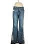 cruel Chevron-herringbone Blue Jeans Size 9R - photo 1