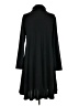Unbranded Solid Black Casual Dress Size S - photo 2