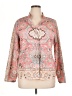 Unbranded Pink Long Sleeve Blouse Size XL - photo 1