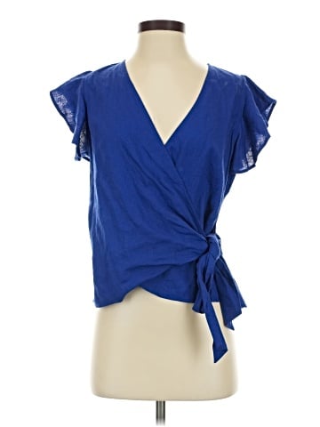 Ann Taylor Short Sleeve Blouse (view 1)